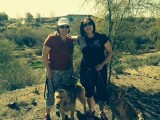 My sister Adrianne and I, taking a morning walk in the beautiful Arizona desert