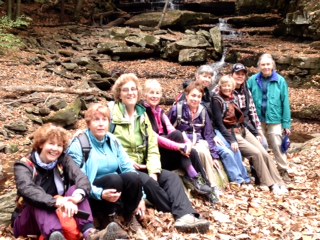 The Hens-lunch at the waterfall